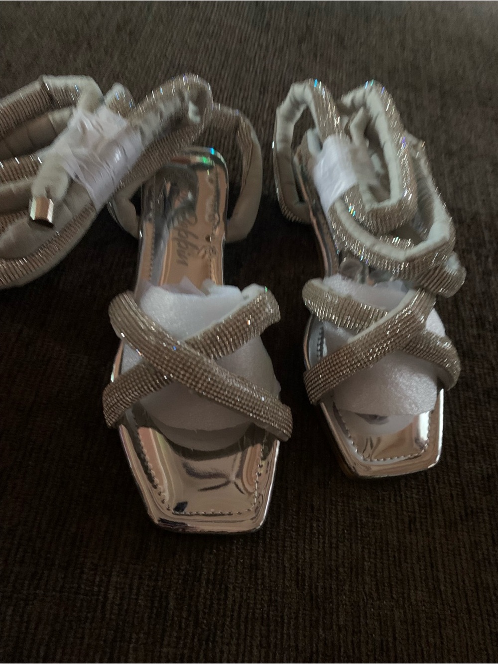 Cape Robbin Natalee Strappy Sandals with Gem Detail